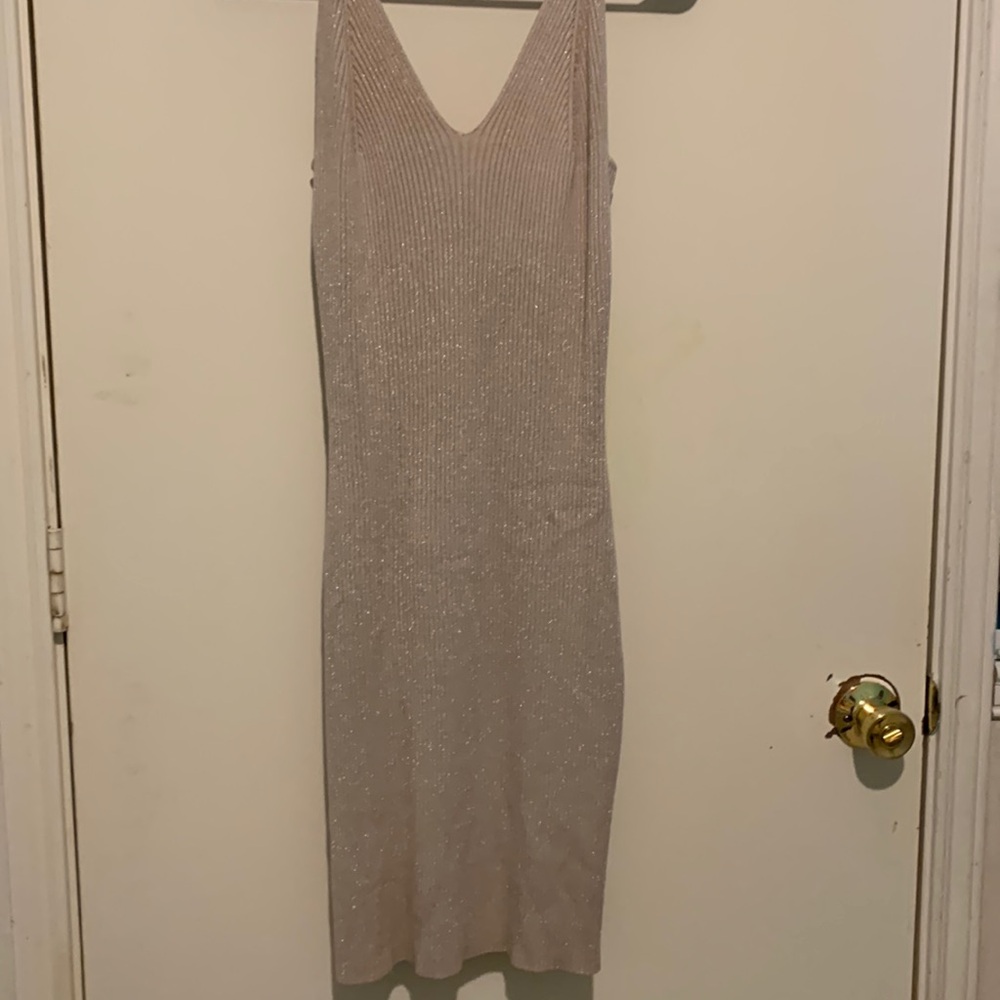 Tan sparkly dress